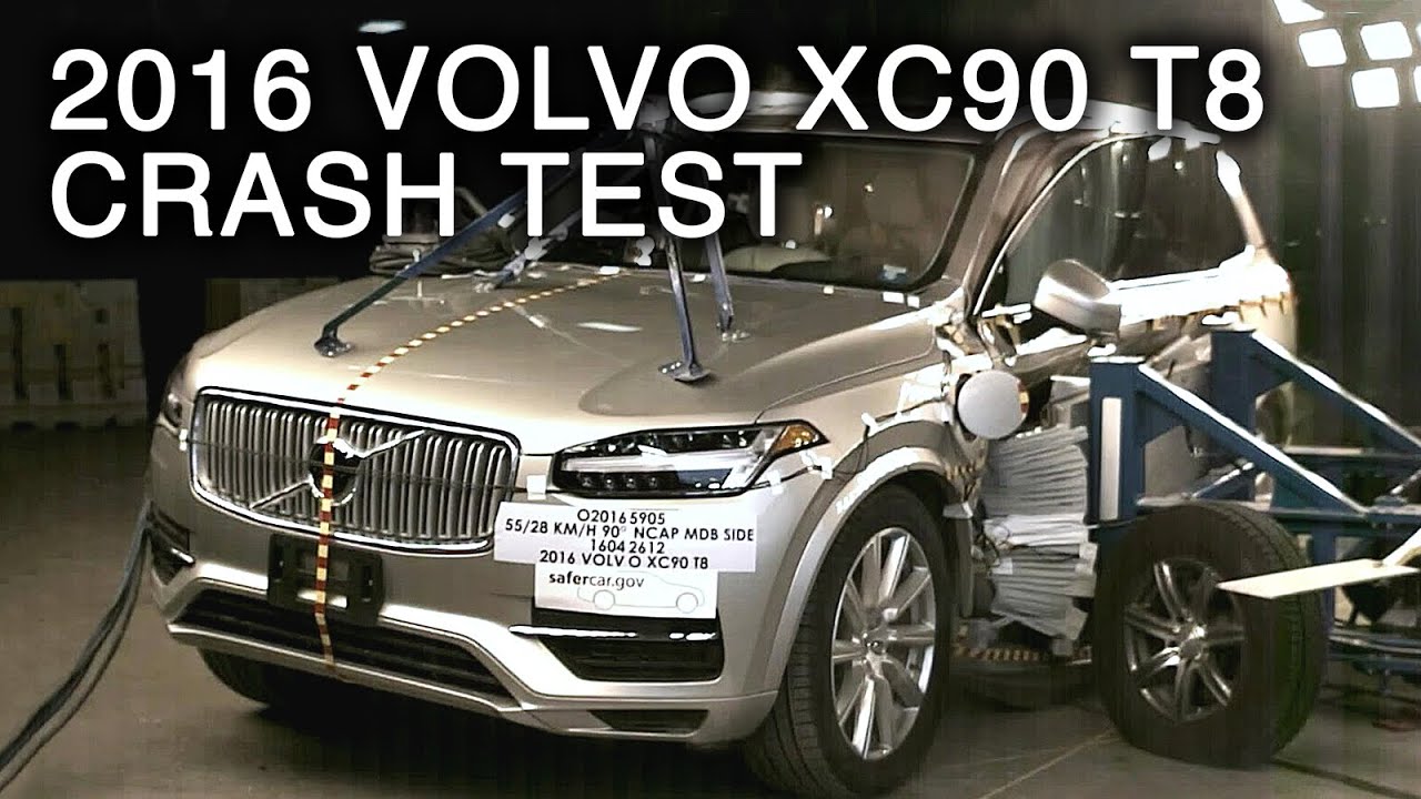 2016 Volvo XC90 T8 Side Crash Test YouTube