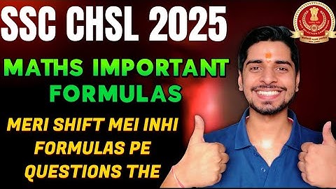 SSC CHSL Maths | All important formulas based on SSC CHSL pre | SSC CHSL maths revision #ssc #chsl 