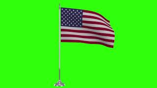 USA Flag Green Screen | Chroma Flag | Animated America Flag USA Flag Green Screen | Chroma Flag | Animated America Flag