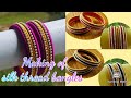 How to make silk thread bangles/silk thread jewellery/silk thread bangles