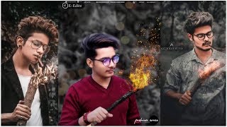 New photo editing tutorial || Best fire manipulation  Tutorial in Picsart & lightroom cc || E-Editz screenshot 5