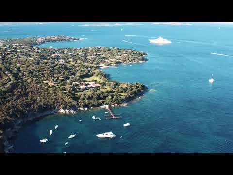 Villa Certosa - Silvio Berlusconi mansion in Sardinia - Drone View