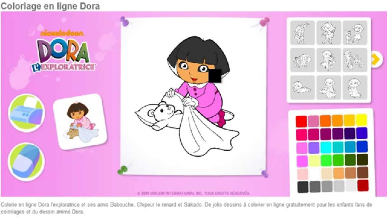 DORA Exploratrice Coloriage En Ligne Jeu DORA Enfants HD