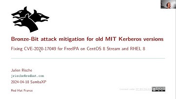 sambaXP 2024: Bronze-Bit attack mitigation for old MIT Kerberos versions