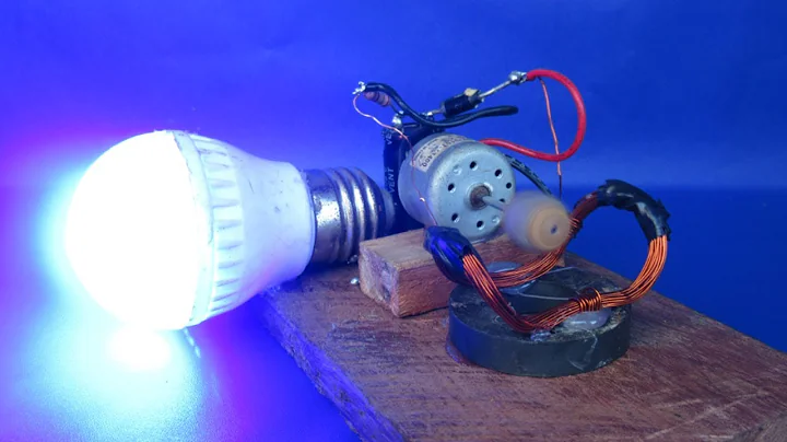 Free energy 100% using Magnets & Wire self running - DIY experiment at school easy