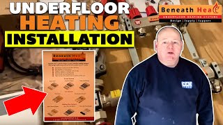 HOW TO INSTALL UNDERFLOOR HEATING  Timber Floor  Plate System