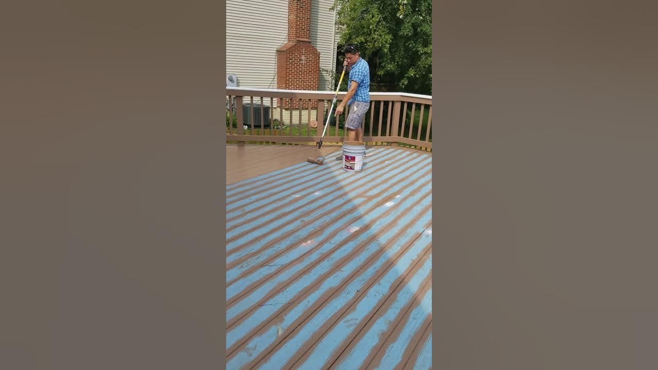 Pintando un deck con super deck stain YouTube