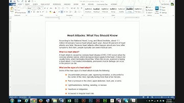 Word 2013 - Text Formatting
