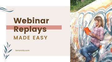 How to create 1-link Webinars + Replays