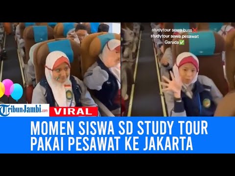 Viral Siswa SD di Salatiga Study Tour Naik Pesawat Garuda ke Jakarta