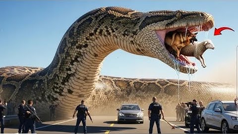 Heroic Rescue Team Saves German and Sheep From Gaint Pythom