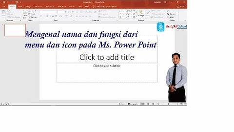 Nama & Fungsi Menu Microsoft Power Point - TIK Kelas 5 SD - BerLIAN School