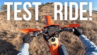 Testing a 2024 KTM 250 xc/w!