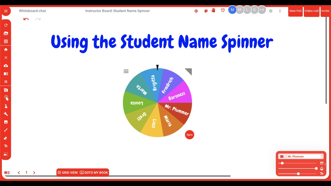 Using the Student Names Spinner YouTube