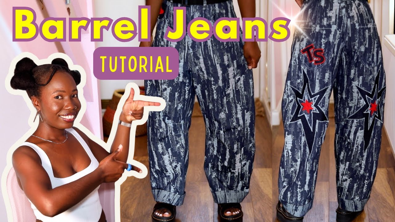 Sewing my Dream Denim - Barrel Jeans Tutorial
