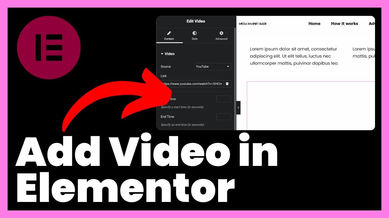 How to Add Video in Elementor - YouTube