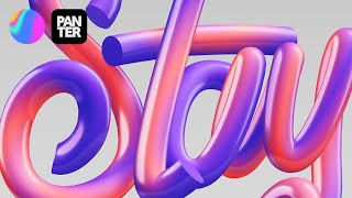 : How to Create 3D Calligraphic Text in Spline