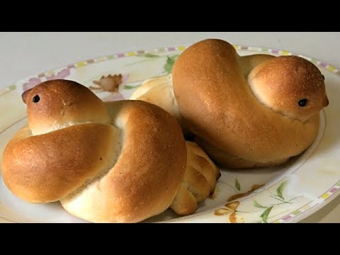 Булочки жаворонки из постного дрожжевого теста/Lenten buns Larks