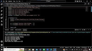 Membuat Program Hitung Luas & Keliling Bangun Datar dengan Python: Cepat dan Efisien dalam 3 Menit
