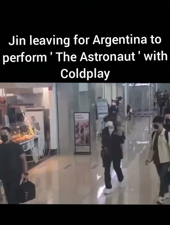 Jin leaving for Argentina to perform 'The Astronaut' with Coldplay💜 #shorts #jin #bts