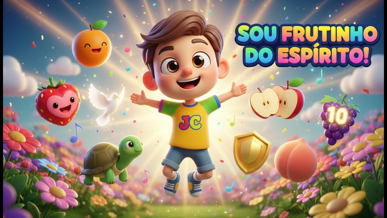 Aprendendo os Frutinhos do Espírito 🍓🎶 | Louvor Infantil Divertido