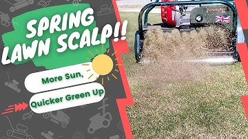 First Lawn Mow in Spring: Scalp!! Easily Makes For a Quick Beautiful Lawn