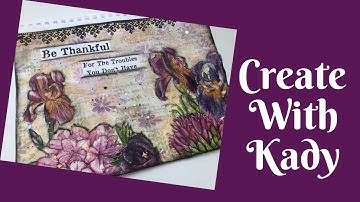 Mixed Media Napkin Art Journal Tutorial- Using White Wash