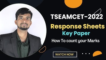 TSEAMCET RESPONSE Sheets are out|How Calculate My Eamcet Marks From Key
