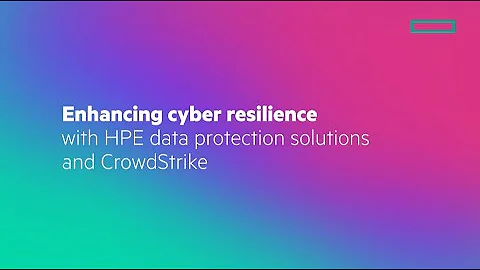 Enhancing cyber resilience with HPE data protection solutions and CrowdStrike