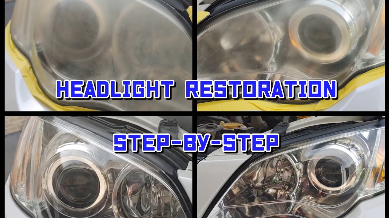 How To Restore Your Headlights Simple Step By Step Instructions YouTube