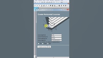 How to Create louvers in SketchUp