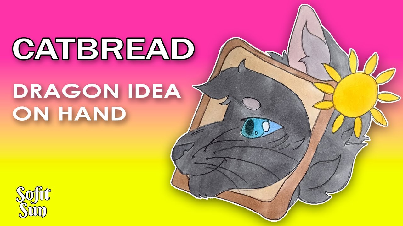 "CAT BREAD" How to draw an idea for a paper dragon. DIY Sofit ...