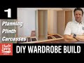 Diy fitted wardrobe build with basic tools  1  plinth  carcasses