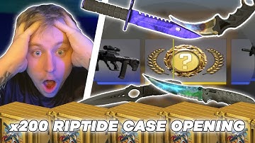 x200 RIPTIDE CASE OPENING -- GOT REALLY LUCKY!!!!!!!