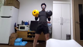 250615 2 Γ 16kg 35lb μΌν벨 λ₯ μμ€ 4 reps ( Kettlebell Deep Six 4 reps )