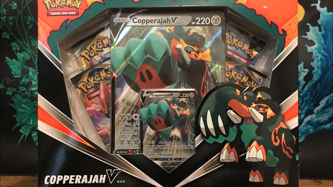 Pokémon Card Box Opening Copperajah V Box (Plus Bonus Opening) YouTube