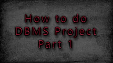 How to do Database Management System Project using Oracle Database and Java - Part 1