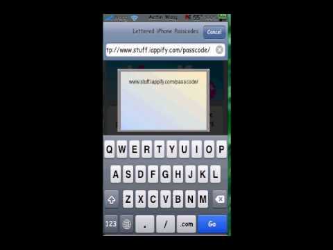 How To Get a Lettered Password on iPhone!!!
