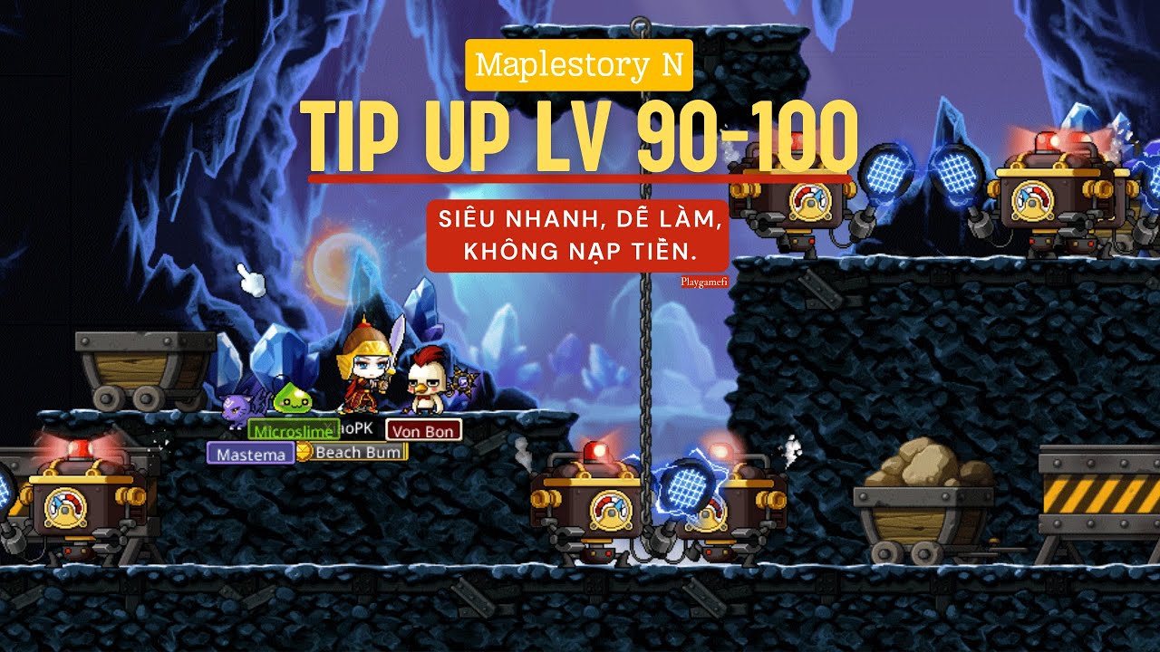 MapleStory N | Tôi Đã UP Level 90 Lên 100 Nhanh Nhờ Mẹo Này - Fast Level 90 -100 MapleStoryN