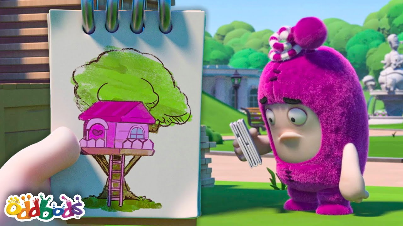 Building The DREAM Treehouse! | Oddbods 👹 | Action Cartoons For Kids