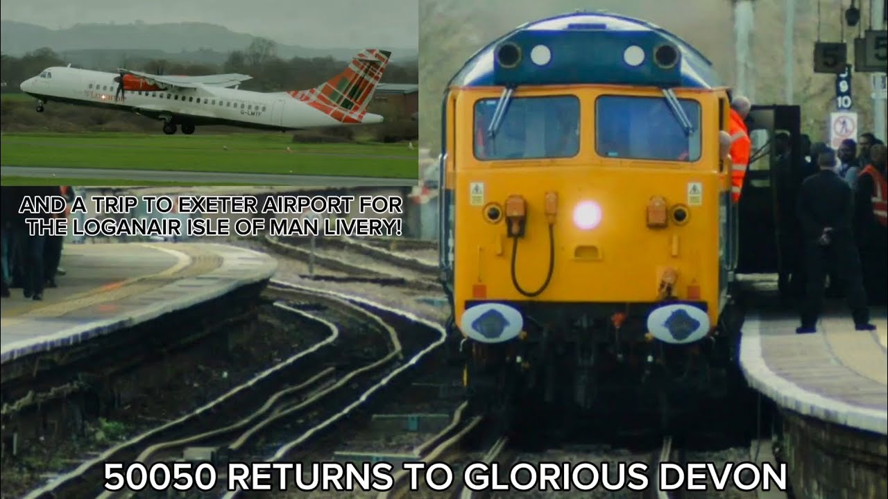 50050 returns to glorious Devon! Plus some action at Exeter Airport! @BartellsViews 