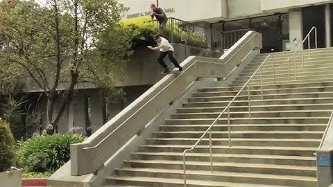 Brutal Boardslide Down Sketchy Kinked Hubba!?!! - WTF! - Zane Timpson