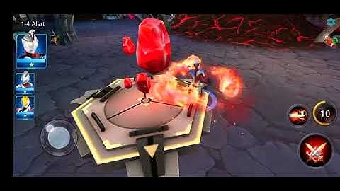 Android game : ultraman legend of heroes. Chapter 1 (level 4).  Ultraman cosmos vs ultraman dyna
