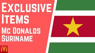 Exclusive Items Mc Donalds Suriname  Know Mc Donalds Suriname