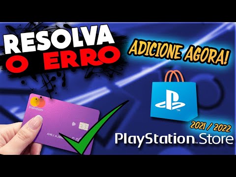 PLAYSTATION STORE- CARTÃO DE CREDITO INVALIDO, COMO RESOLVER!! MUITO FACIL!!