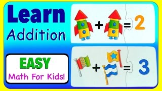 Learn addition with math puzzles! this kid friendly tv educational
video teaches babies, toddlers, and kids children in preschool how
t...