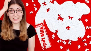 Doing the SOLID WHITE Spilt Milk Jigsaw Puzzle