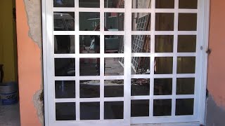 Puerta ventana corrediza  de dos hojas con tips y consejos