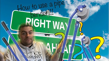 How to use a copper pipe bender | basics part 1