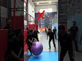 flip challenge with yoga ball #challenge #fun #parkour #backflip #fitness #flips